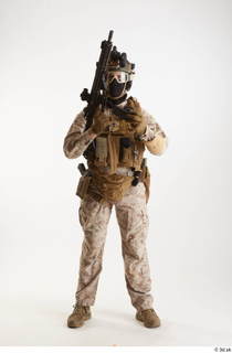 Casey Schneider Paratrooper in Desert Marpat Pose 2 standing whole…